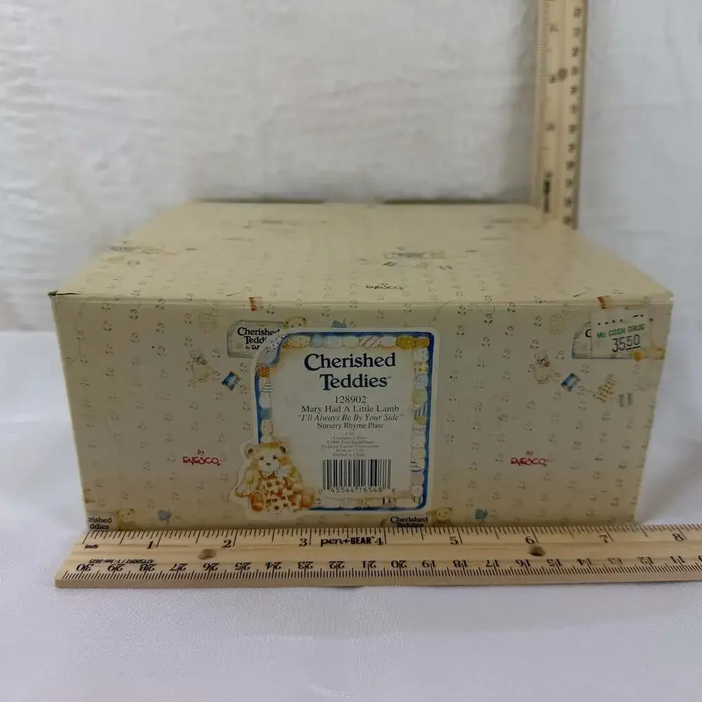 Cherished Teddies Mary Had A Little Lamb Nursery Rhyme 3D Plate #128902-1994